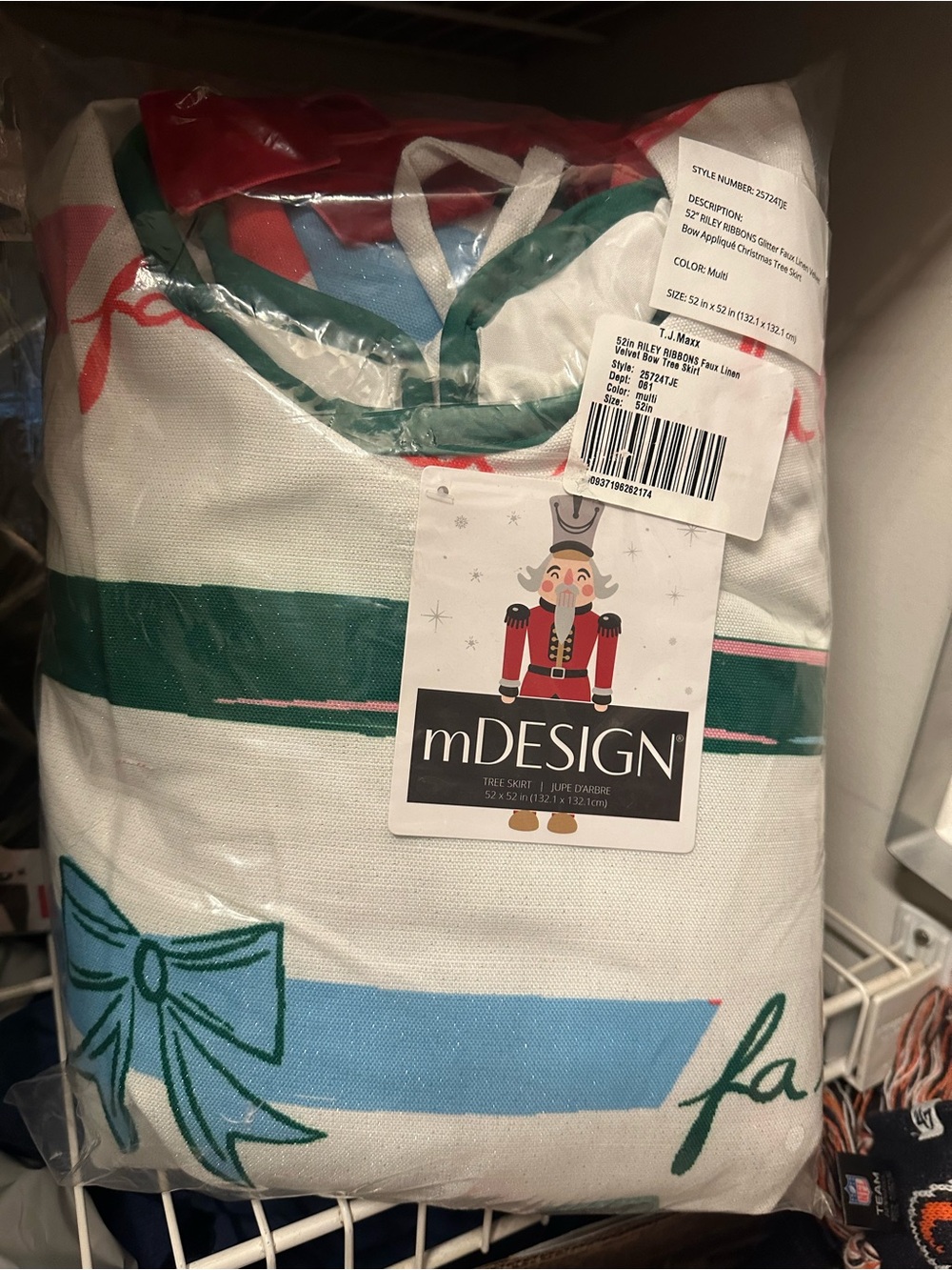 mDesign Christmas Tree Skirt